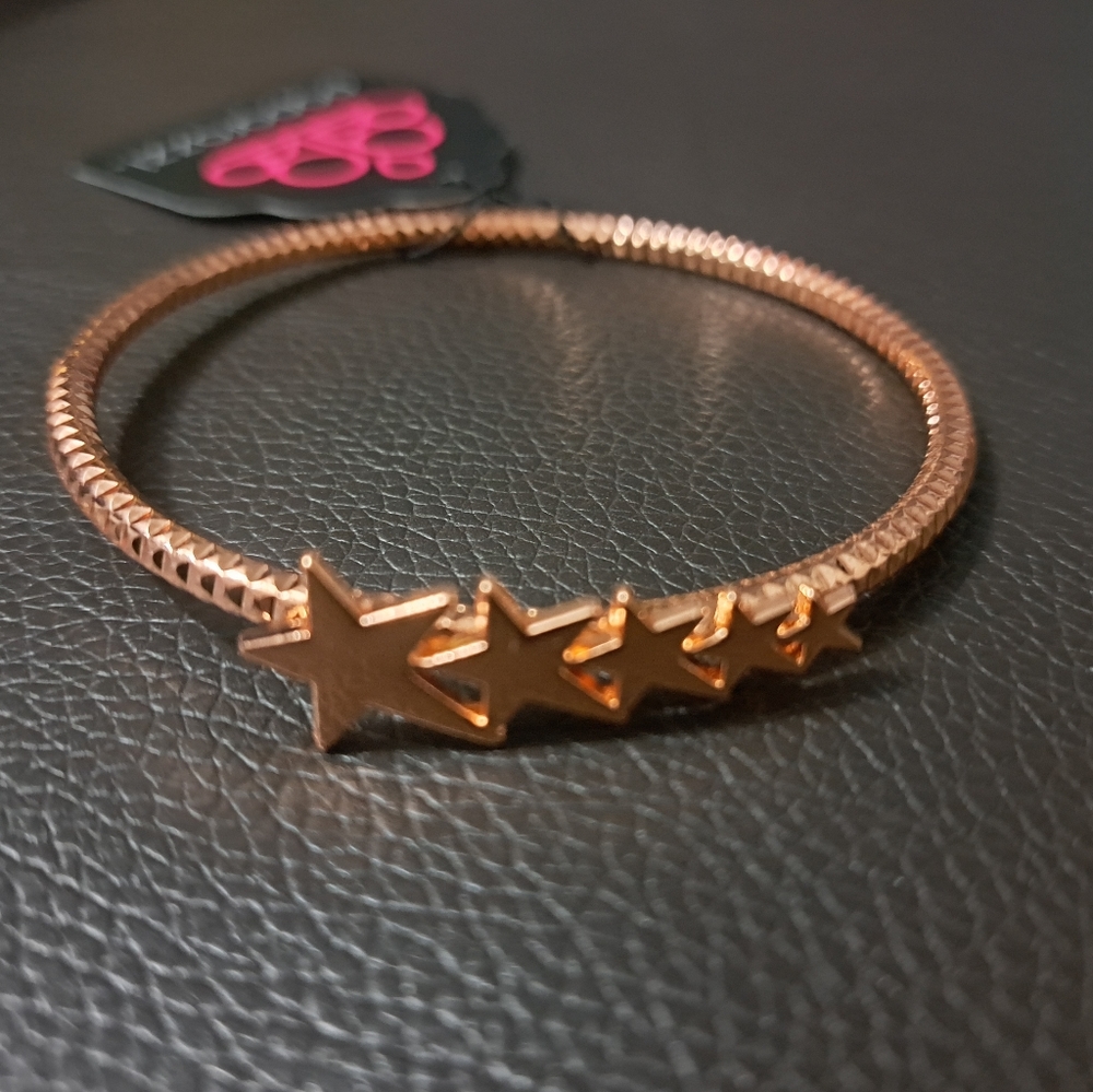 Copper star bracelet
